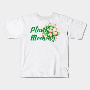 Succulent Plant Mommy Kids T-Shirt